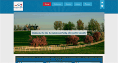 Desktop Screenshot of fayettegop.com