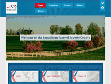 Tablet Screenshot of fayettegop.com